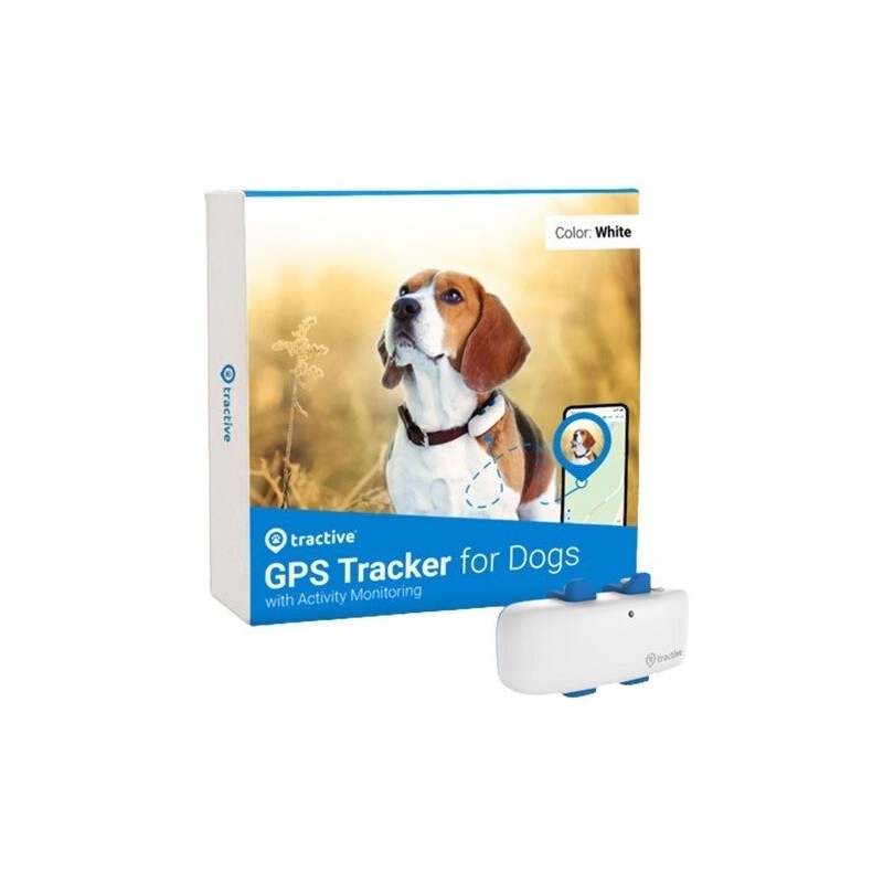 Tractive GPS positsioneerimisseade koerale valge