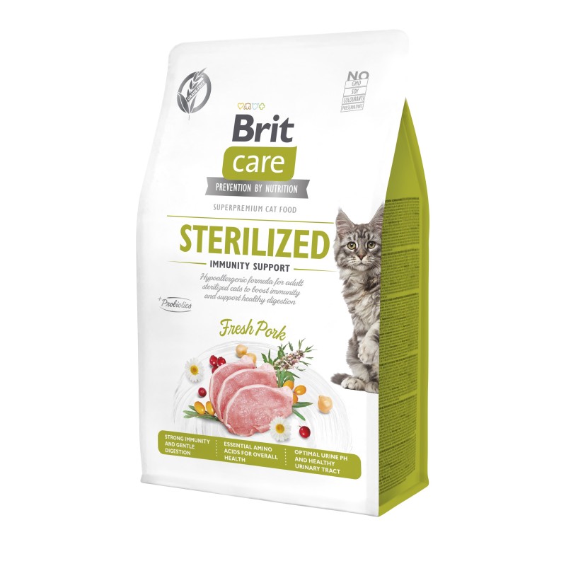 Brit Care Cat Grain-Free Sterilized Immunity Support kassitoit 0,4kg
