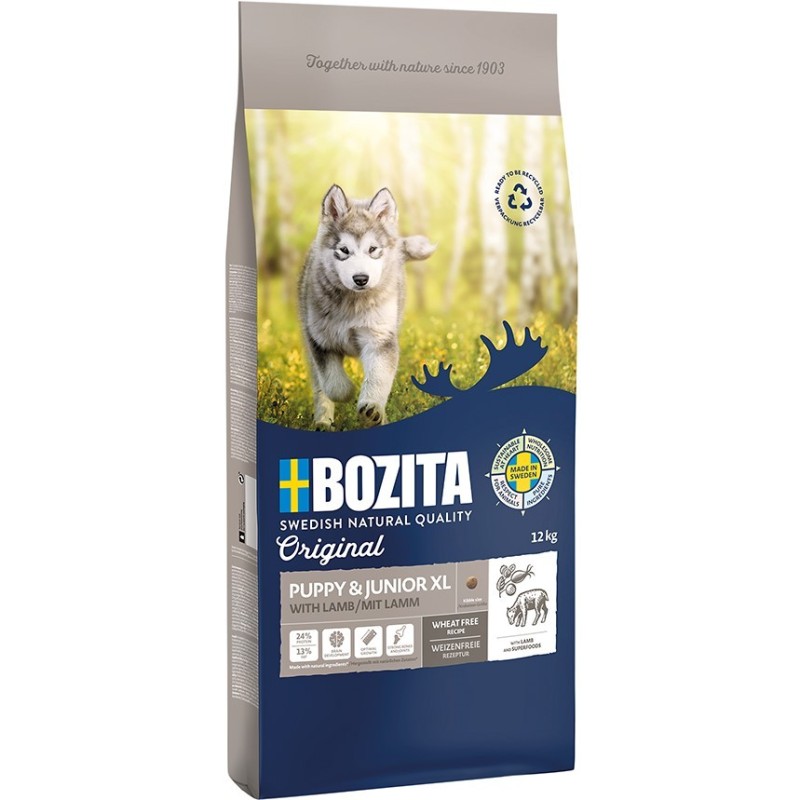 Bozita Original Puppy & Junior XL Lamb koeratoit 12kg