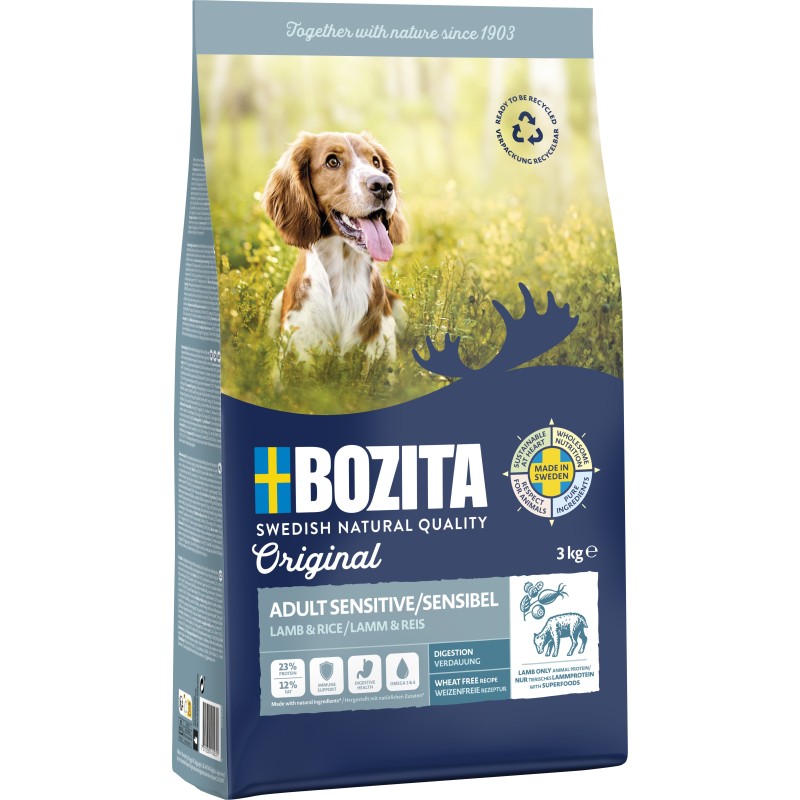 Bozita Original Adult Sensitive Digestion Lamb koeratoit 12kg