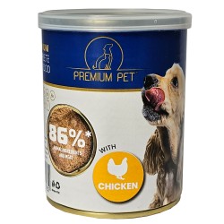 Premium Pet lihapasteet kanaga koerale 360g
