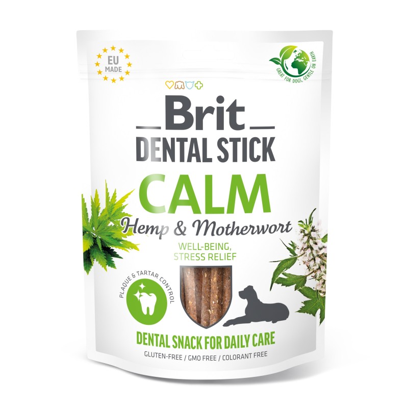 Brit Dental Stick Calm närimispulgad koertele 7tk 251g