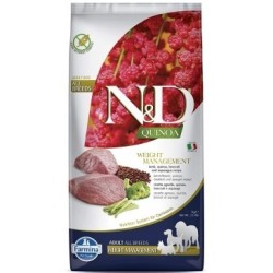 Farmina N&D Quinoa Weight Management kuivtoit koerale lambaliha ja brokkoliga 7kg