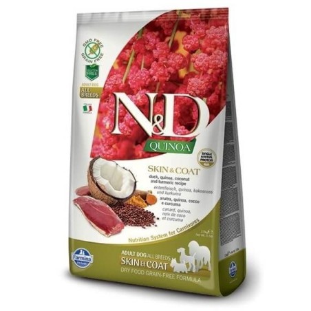 Farmina N&D Quinoa Skin & Coat kuivtoit koerale pardilihaga 2,5kg