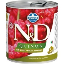 Farmina N&D konserv koerale Quinoa Skin pardiliha ja kookosega 285g