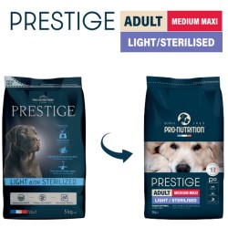 Prestige Adult Light-Sterilized Ülekaalulistele ja-või Steriliseeritud Koertele 15kg