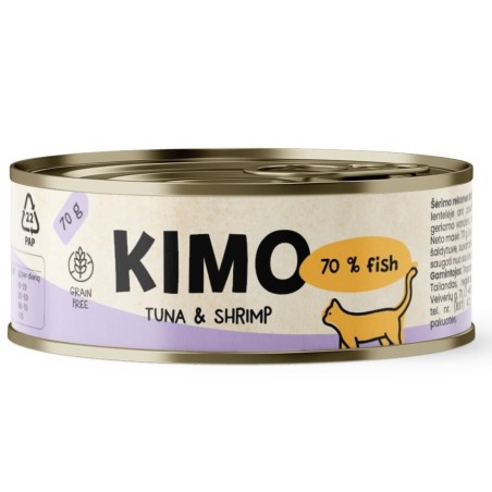 Kimo Tuna & Shrimp konserv kassidele 70g