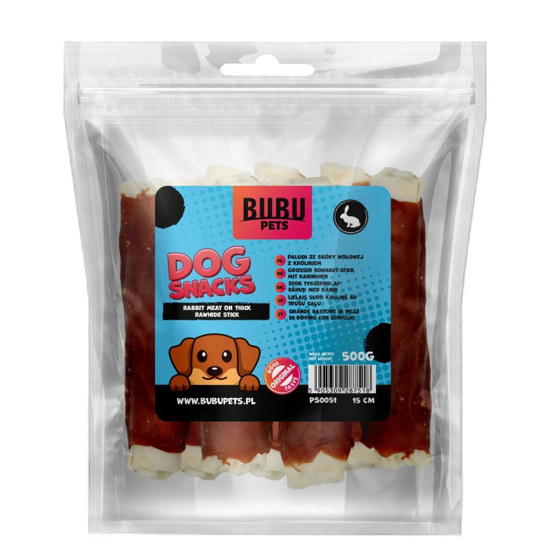 Bubu Pets koeramaius suured toornahapulgad küülikuga 15cm 500g