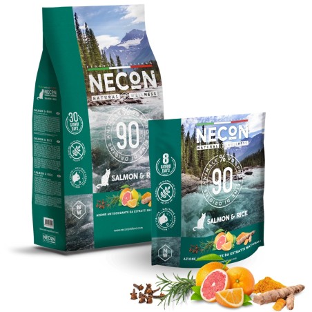 Necon lõhe ja riisiga täissööt kassile 10kg