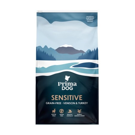 PrimaDog Grain Free Sensitive koeratoit hirveliha & kalkuniga 20kg