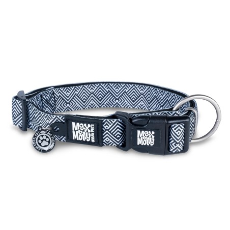 Max&Molly koera kaelarihm Smart ID Mykonos S 28-45cm, must