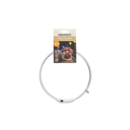 Beeztees kaelarihm Dogini led+usb multi