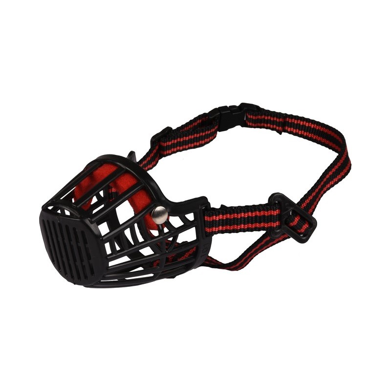 Flamingo suukorv Silas XL, must