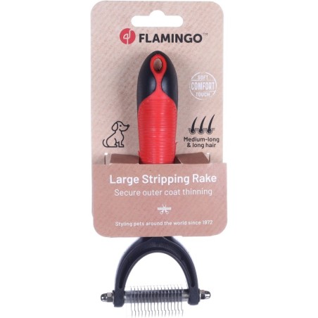 Flamingo hoolduskamm koertele L