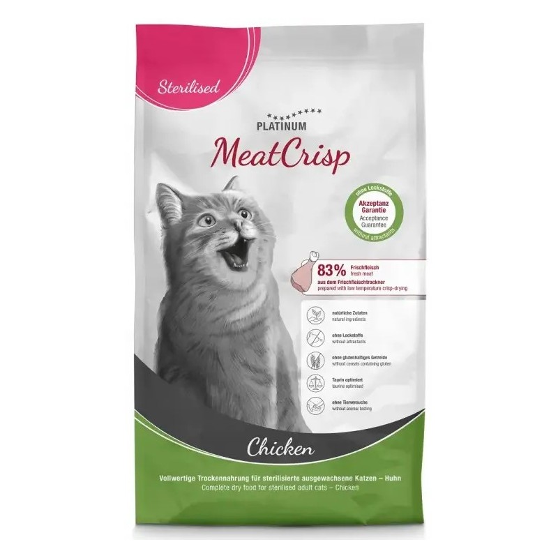 Platinum MeatCrisp Adult Sterilised Chicken kassitoit 3kg