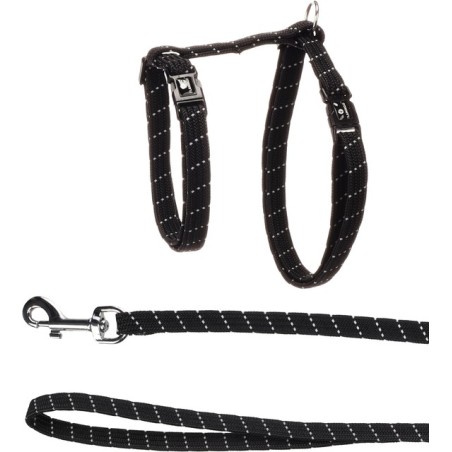 Flamingo Elza kassi traksid ja rihm, must