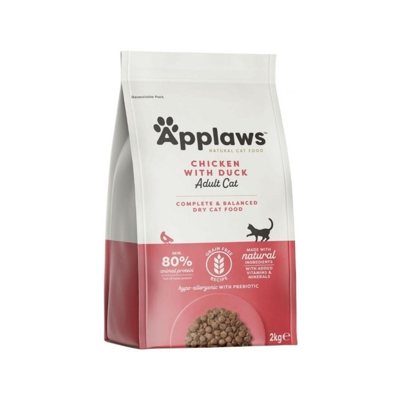 Applaws kuivtoit kassidele, kana- ja pardilihaga, 2kg