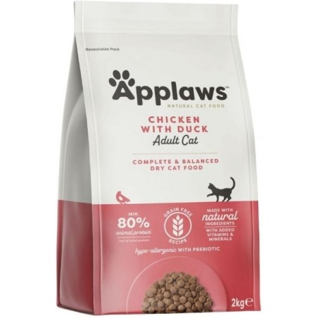 Applaws kuivtoit kassidele, kana- ja pardilihaga, 2kg