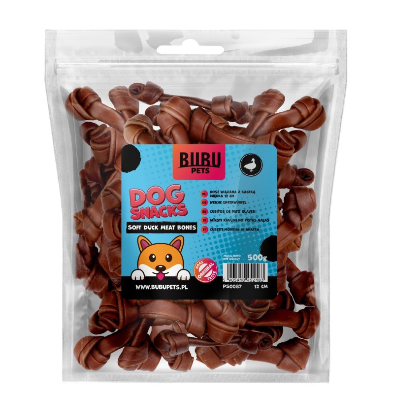 Bubu Pets koeramaius sõlmluu pardiga 12cm 500g
