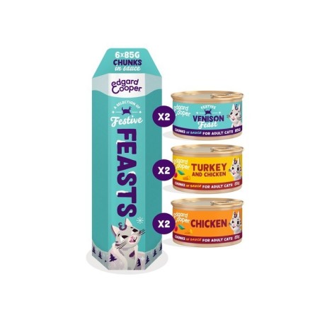 Edgard Cooper Festive kassi konservide multipakk 6x85g