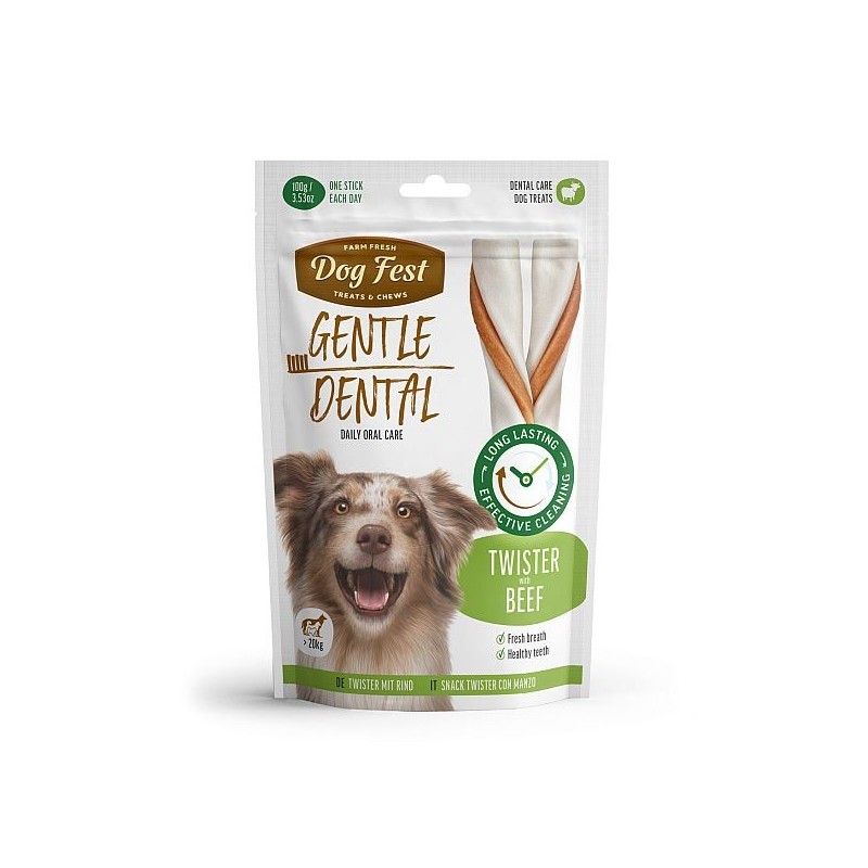 DogFest Dental twister veiselihaga suurt kasvu koerale 100g
