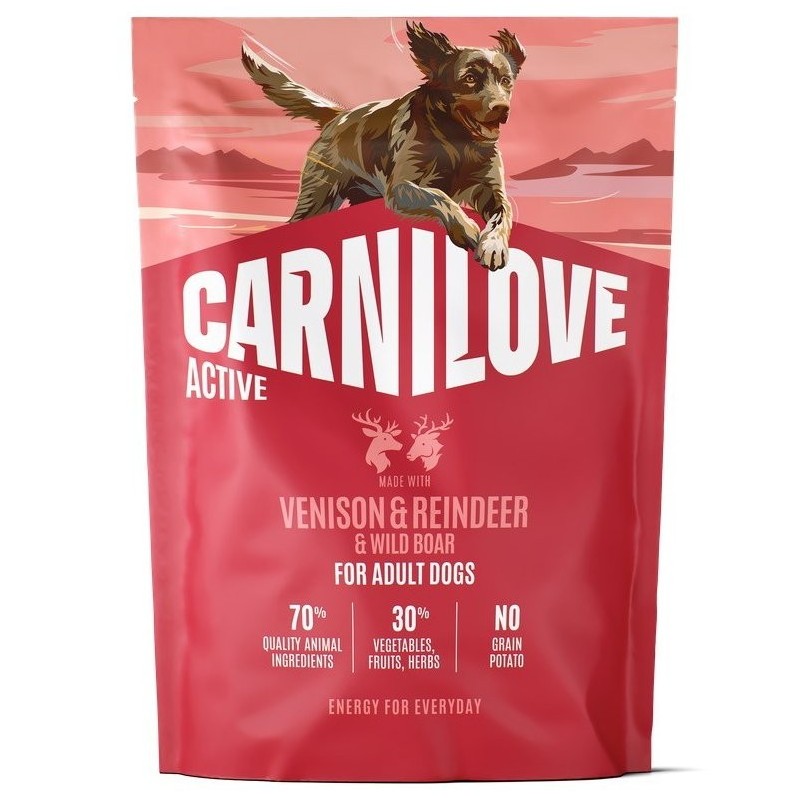 Carnilove Active Venison & Reindeer & Wild Boar koeratoit 1,5kg