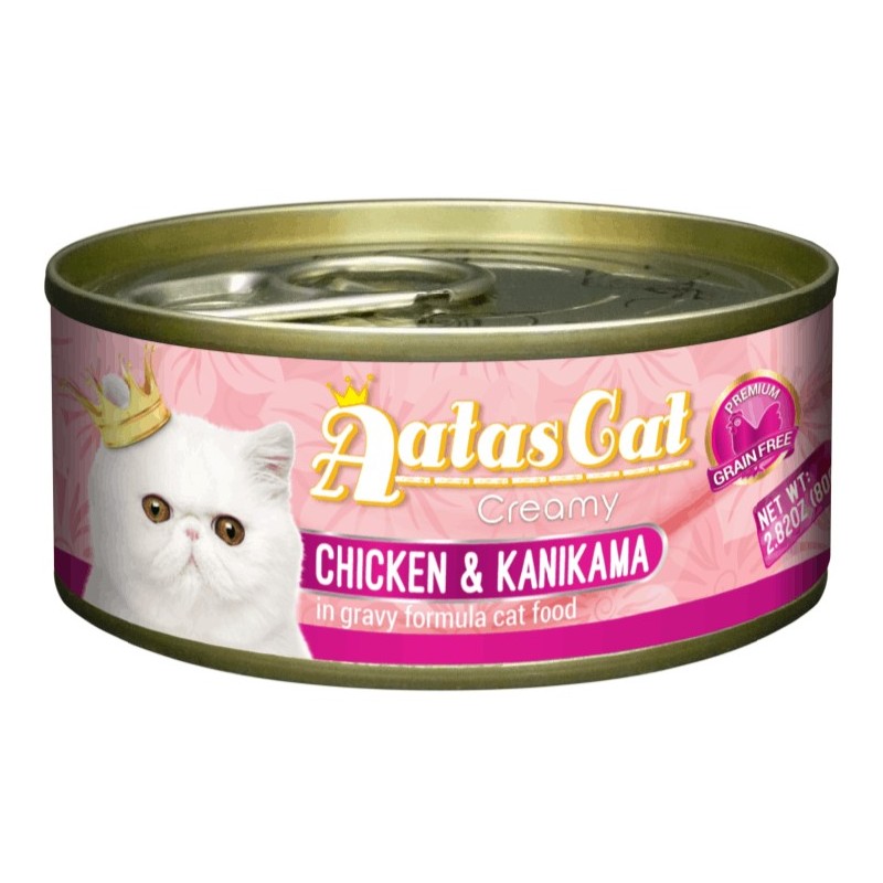 Aatas Cat Creamy Chicken & Kanikama konserv kassile 80g