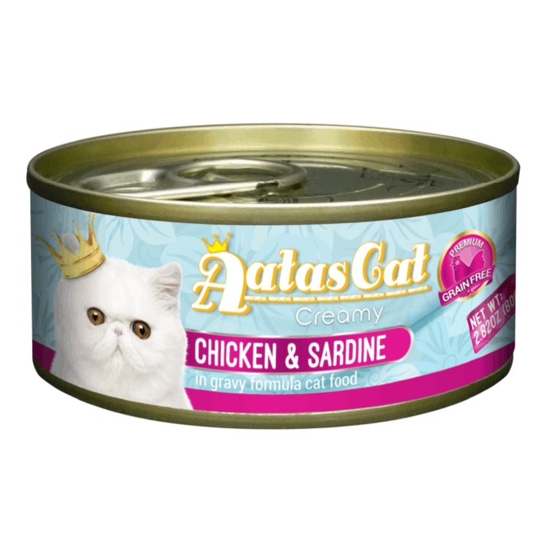 Aatas Cat Creamy Chicken & Sardine konserv kassile 80g