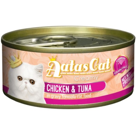Aatas Cat Creamy Chicken & Tuna konserv kassile 80g