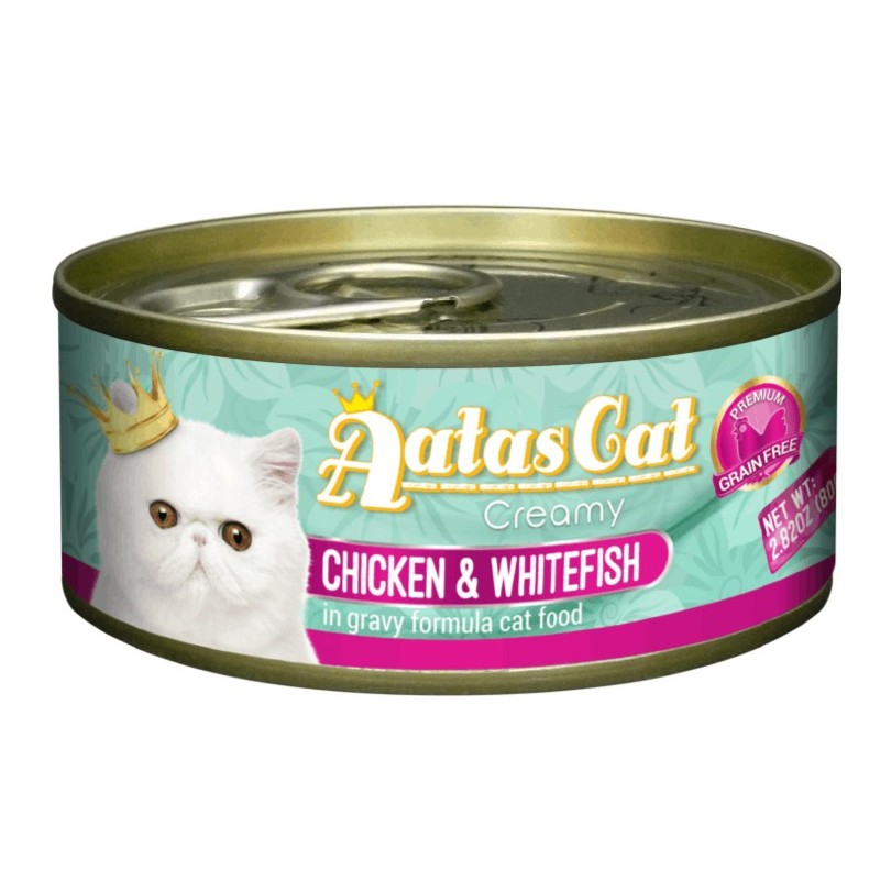 Aatas Cat Creamy Chicken & Whitefish konserv kassile 80g