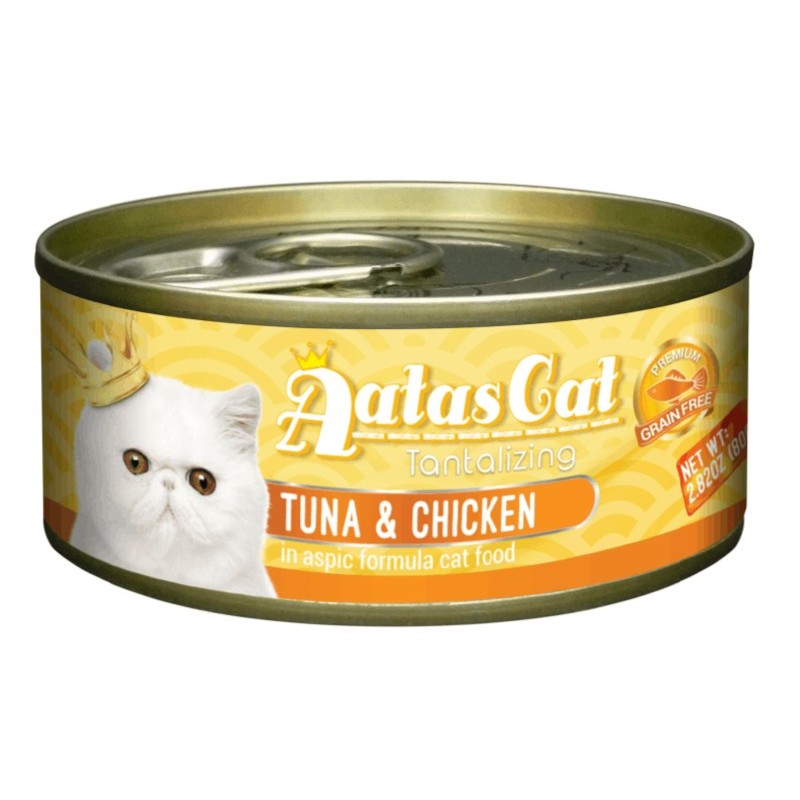 Aatas Cat Tantalizing Tuna & Chicken konserv kassile 80g