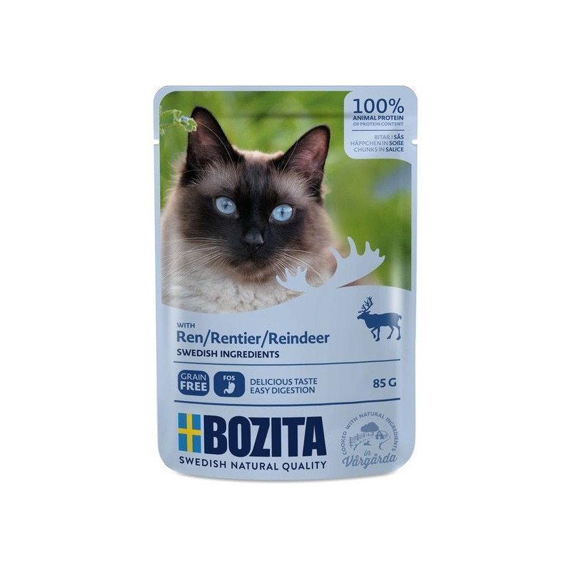 Bozita einekotike kassile põhjapõdralihaga 12x85g