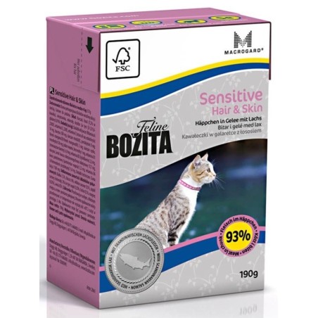 Bozita Feline Hair & Skin - Sensitive konserv kassile 16x190g