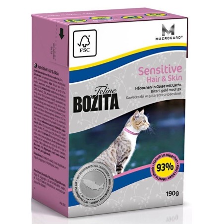 Bozita Feline Hair & Skin - Sensitive konserv kassile 8x190g