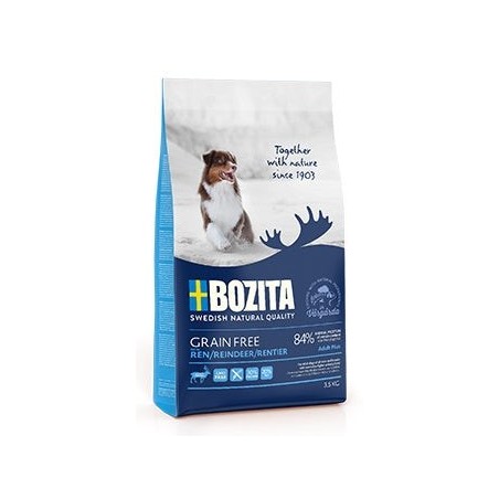Bozita Grain Free põhjapõdralihaga koeratoit 12,5kg