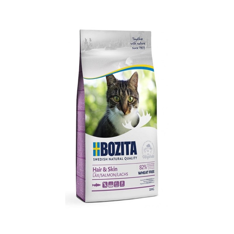 Bozita Hair & Skin lõhega kuivtoit kassile 10kg