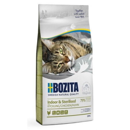 Bozita Indoor & Sterilised kanaga kuivtoit kassile 10kg