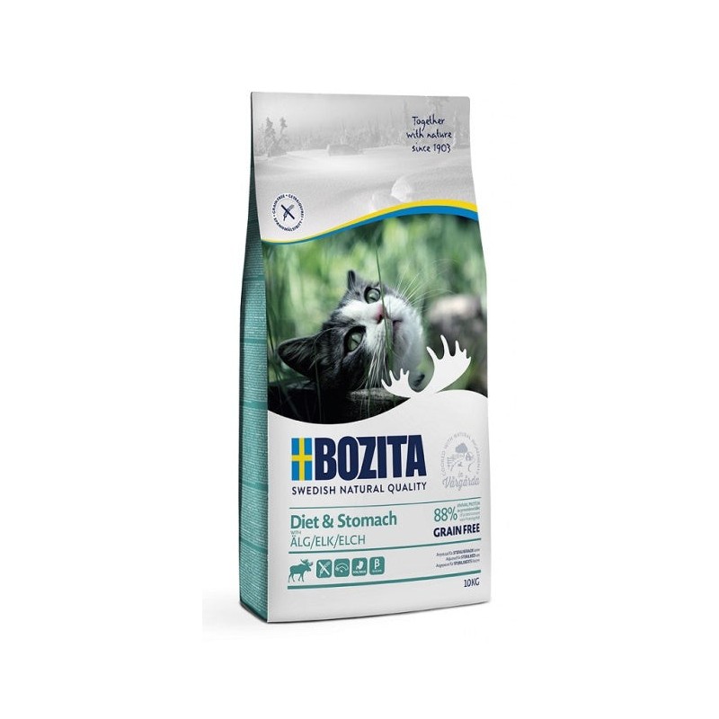 Bozita teraviljavaba põdralihaga kuivtoit kassile 10kg
