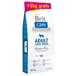 Brit Care Adult Large Breed Lamb & Rice koeratoit 12kg+2kg