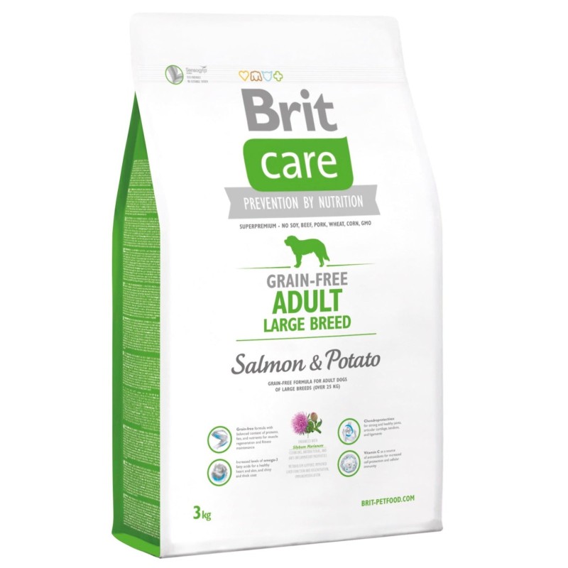 Brit Care Adult Large Breed Salmon & Potato koeratoit 3 kg