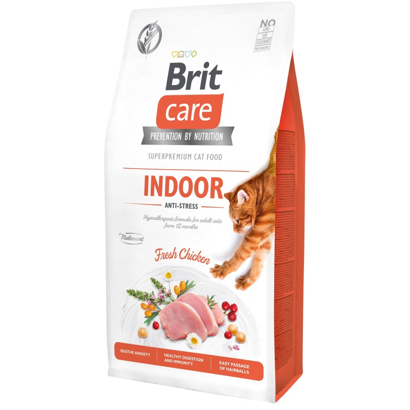 Brit Care Cat Grain-Free Indoor Anti-Stress kassitoit 7 kg