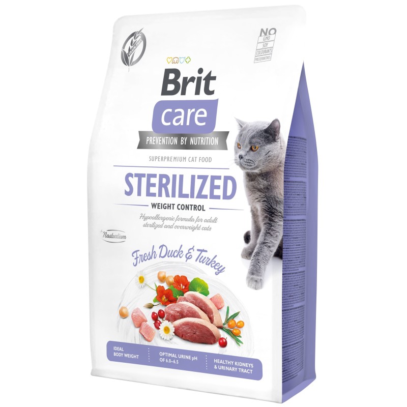 Brit Care Cat Grain-Free Sterilized Weight Control kassitoit 2kg