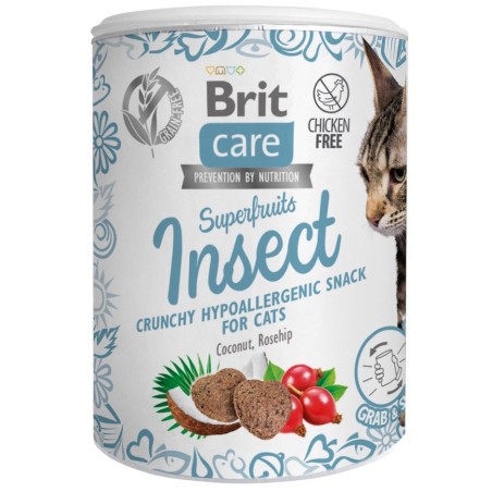 Brit Care Cat Snack SuperFruits Insect hüpoallergeenne kassimaius 100g