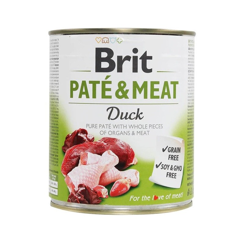 Brit Care Duck Paté & Meat konserv koertele 800g