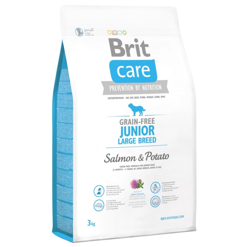 Brit Care Junior Large Breed Salmon & Potato koeratoit 3 kg