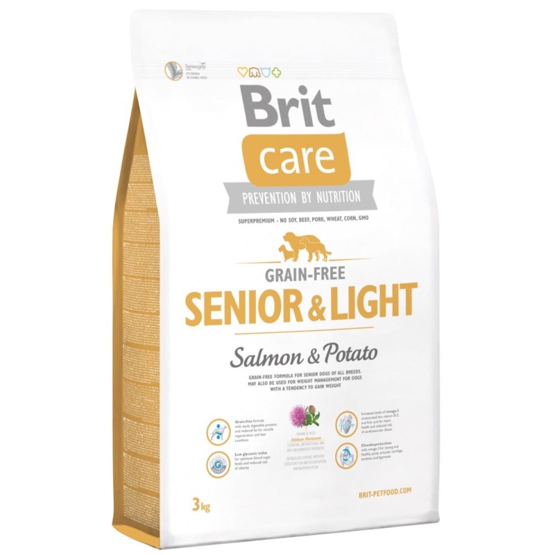 Brit Care Senior Light Salmon & Potato koeratoit 3kg