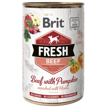 Brit Fresh Beef with Pumpkin konserv koertele 400g