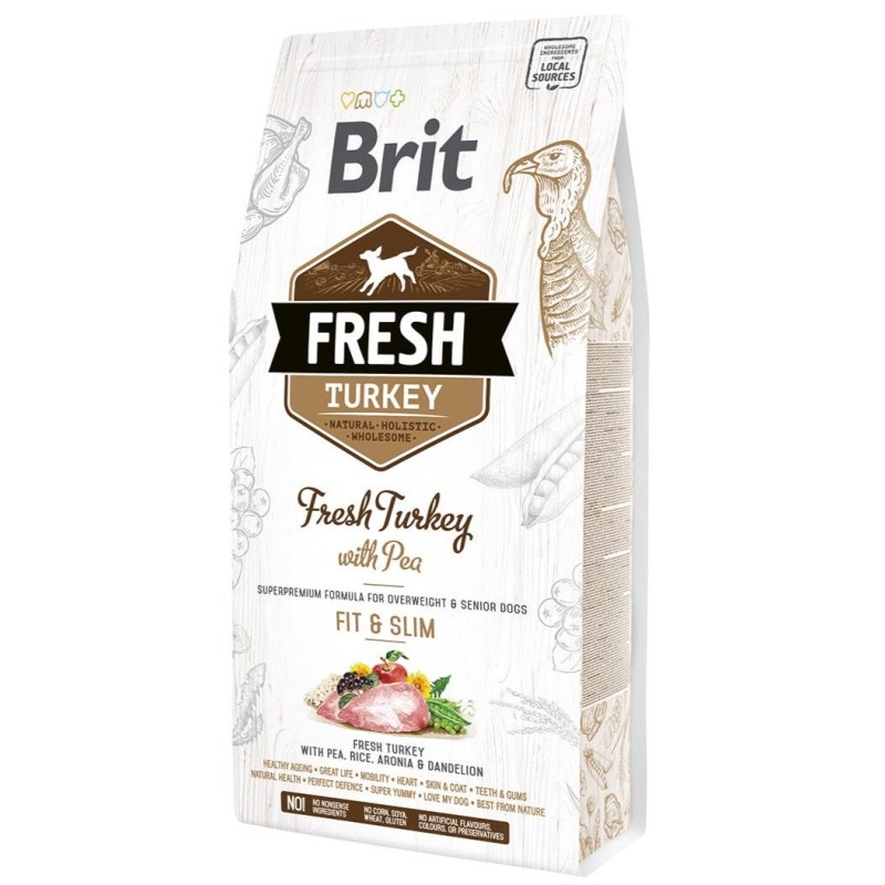 Brit Fresh Turkey &  Pea Adult Fit & Slim koeratoit 2,5kg