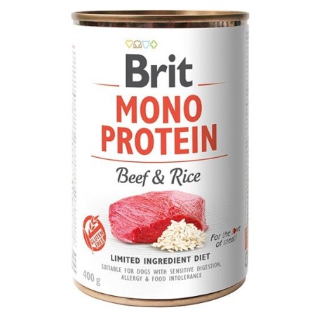 Brit Mono Protein Beef & Rice konserv koertele 400g