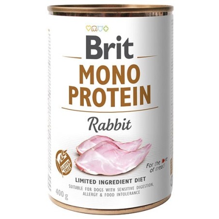 Brit Mono Protein Rabbit konserv koertele 400g